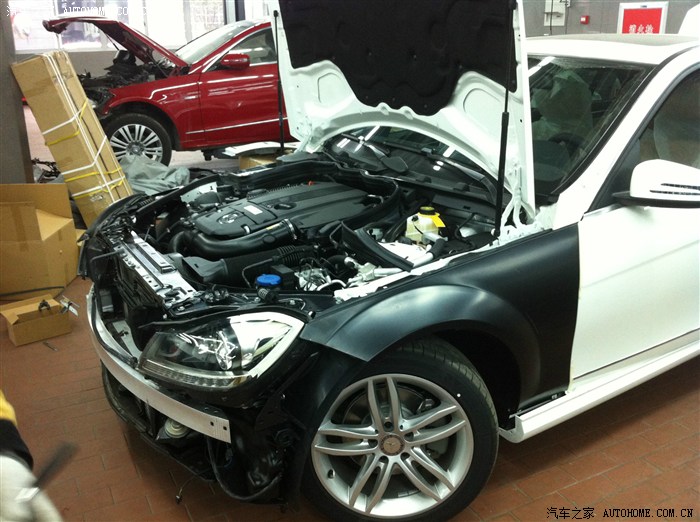 【图】amg c63改装过程_上海论坛_汽车之家论坛