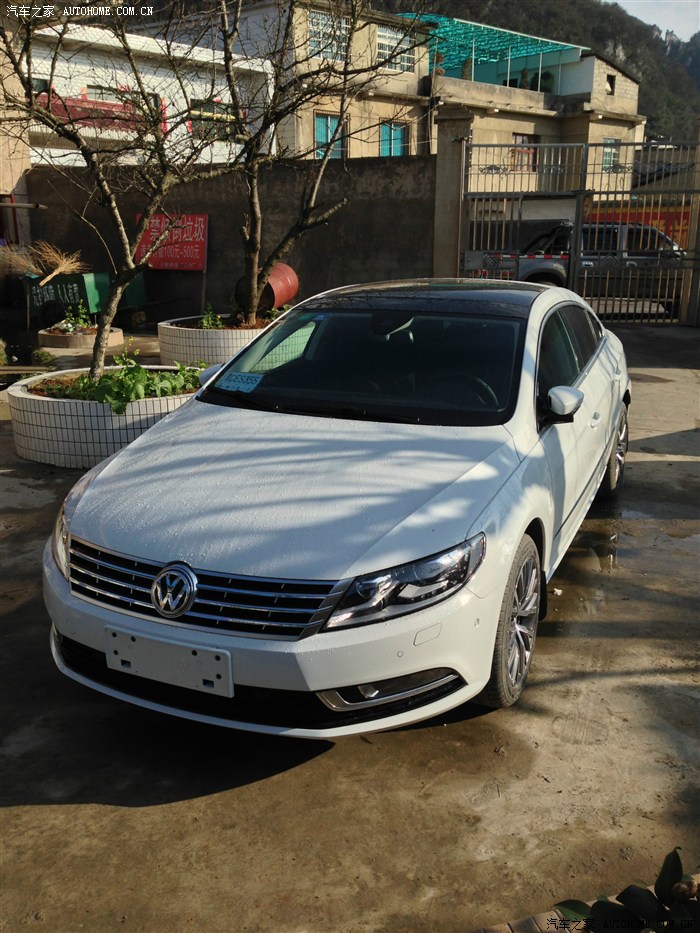 2013款大众cc白色20t至尊提车作业你是如此美丽终于等到你