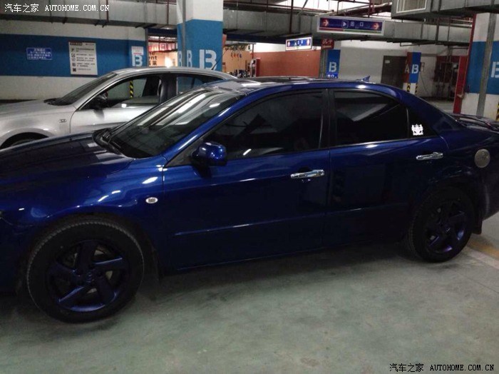 蓝色的马六轮毂改色什么颜色比较好