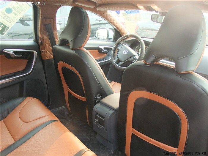 【图】又见沃尔沃菱形格 黑棕色真皮内饰_沃尔沃c30论坛_汽车之家论坛