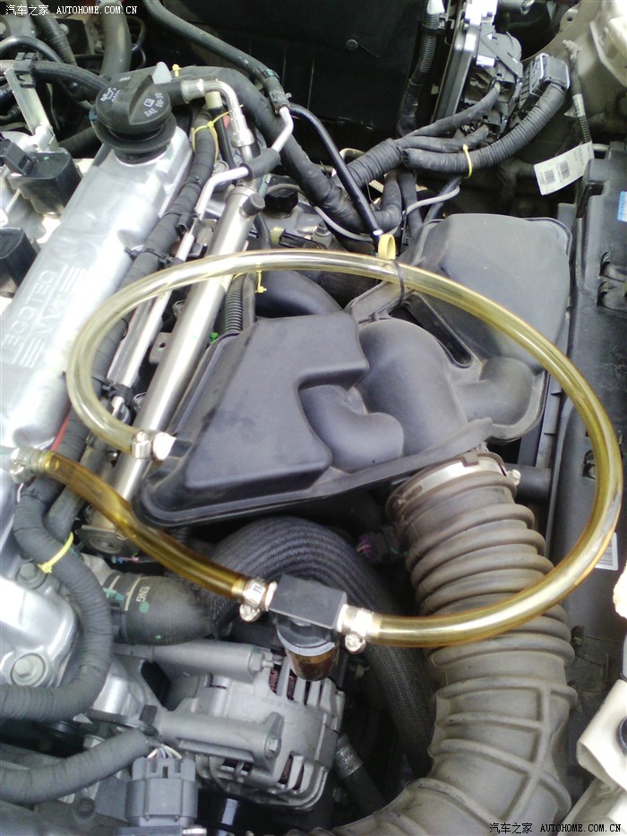 想知道曲轴箱废气管里面是什么样子的同学进来看看