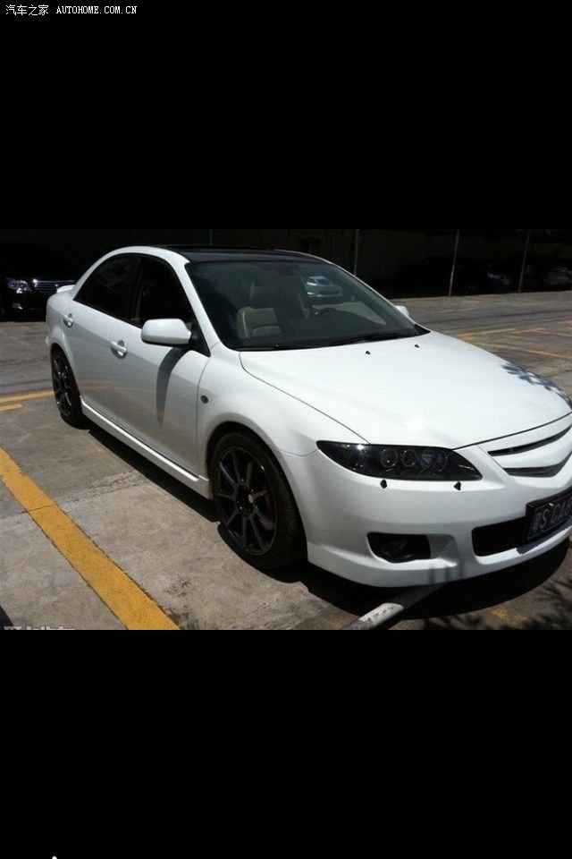 白色马6 改白色轮毂好看 还是黑色好看? 有改的上图看看