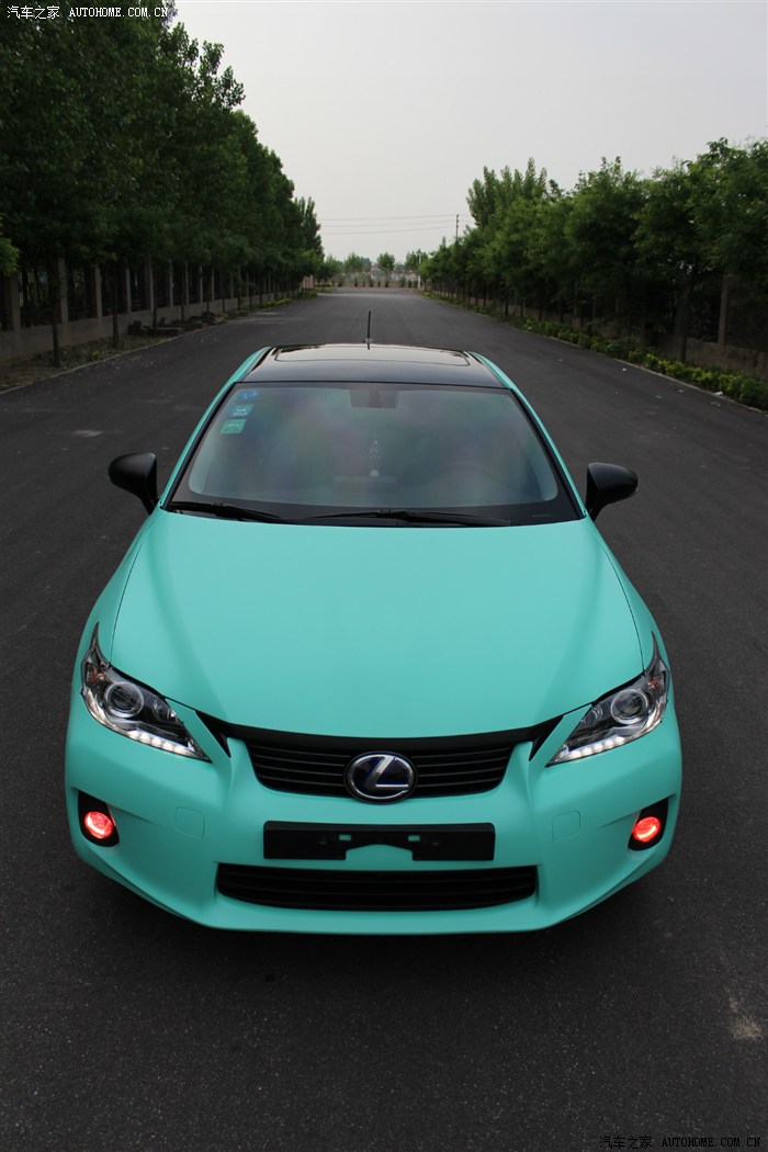 迟到的作业12款ct200h改色之全车蒂芙尼蓝