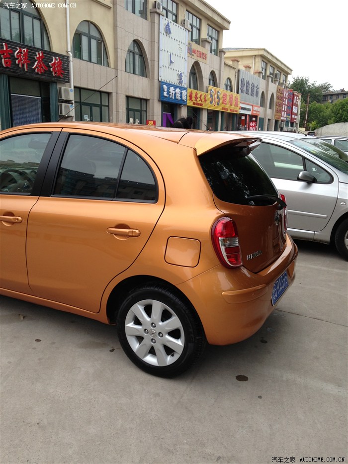 玛驰完美升级:泰国版尾翼无损安装 b柱贴黑