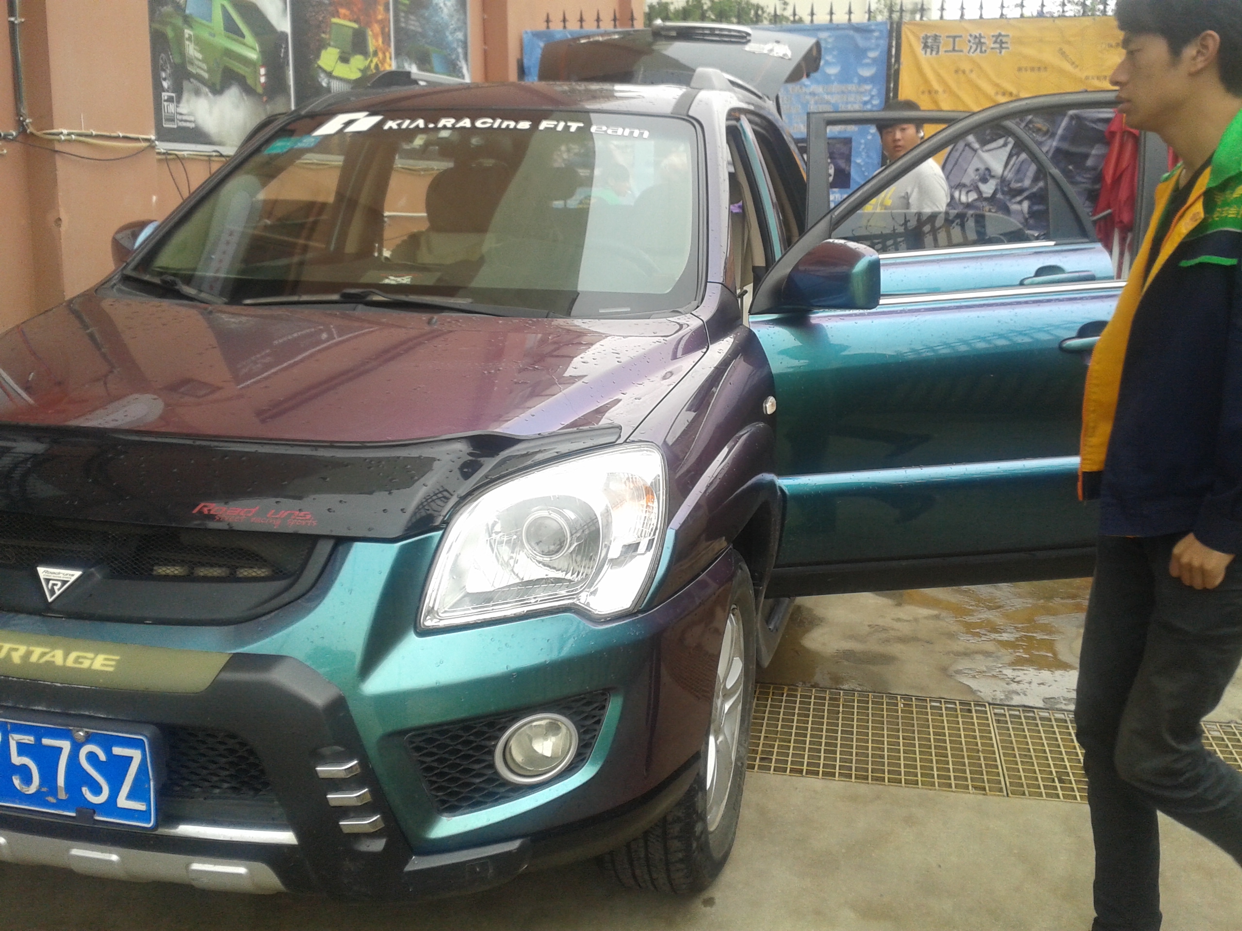 元老级狮跑全车改漆～变色龙