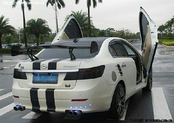 传祺ga5改装的剪刀门酷毙了帅爆了