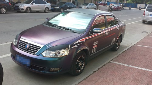 【图】车在改色··把轮毂轮胎给处理了_远景论坛_汽车之家论坛