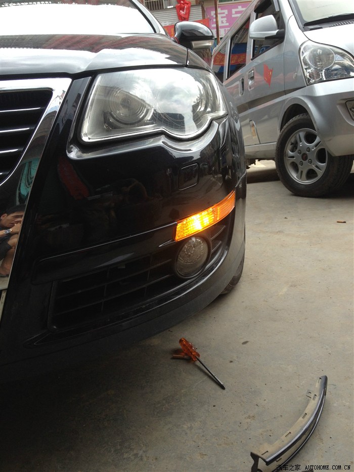 b6换美规黄色转向灯