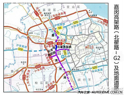 嘉闵高架南北延伸段2014年年底建成通车
