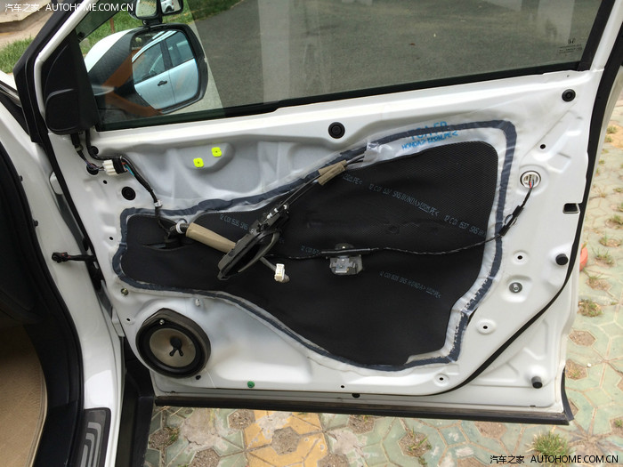 今天你响了吗之crv拆门板贴木纹贴纸