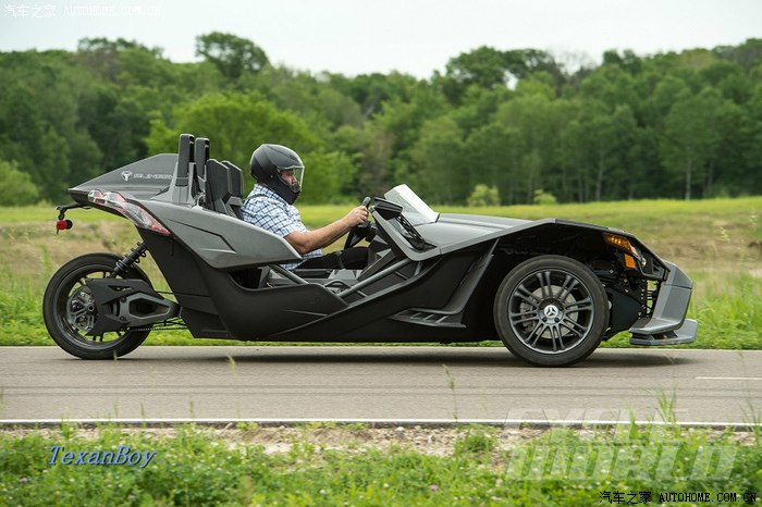 秀车2015款北极星polarisslingshot倒三轮摩托车