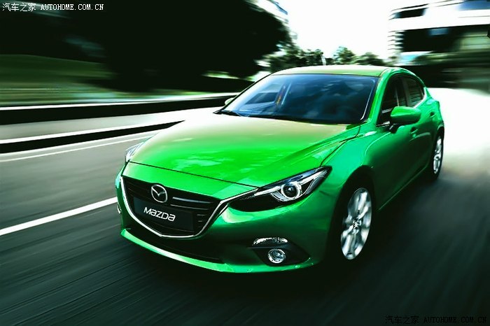绿色马自达3 axela昂克赛拉~~帅爆了