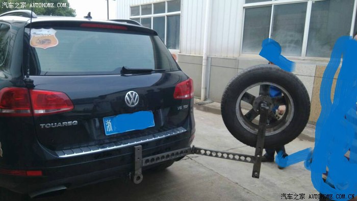 左右开关门式备胎架,初步方案分享车友!