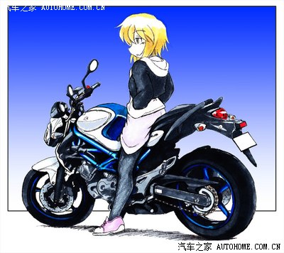 摩托车漫画2 之美女与机车【多图】