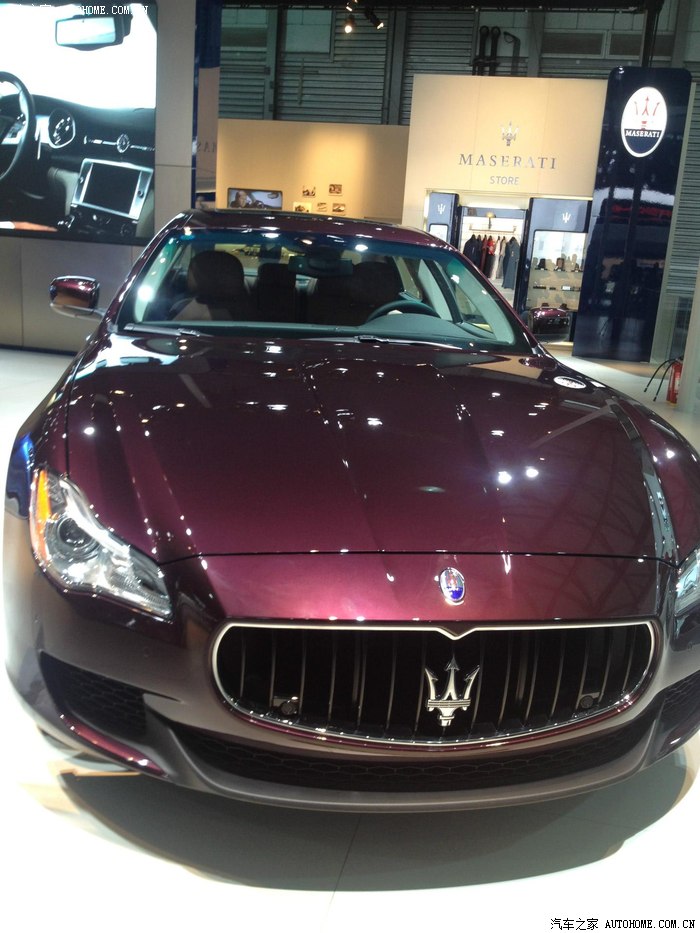 车展其他的 紫色的玛莎拉蒂和我们的紫色女神pk下如何