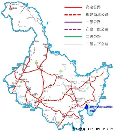 ③自駕車由速公路到雞西市區再由雞西建雞速至密山興河收費站速