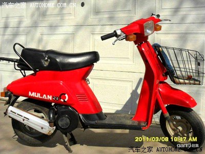 上世纪80年代末期和90年代,这款小摩托估计是最便宜的了,名字叫:木兰