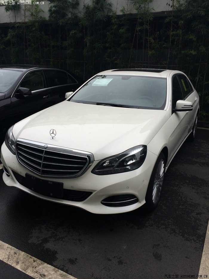 意外惊喜全网首发2015款e200l立标钻石白外黑内