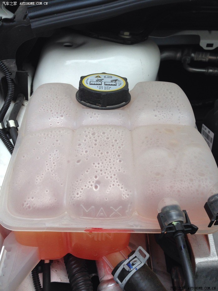 1500公里,发动机冷却液低于下线了