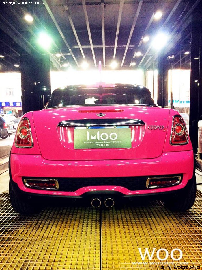 mini coopers coupe改色骚粉