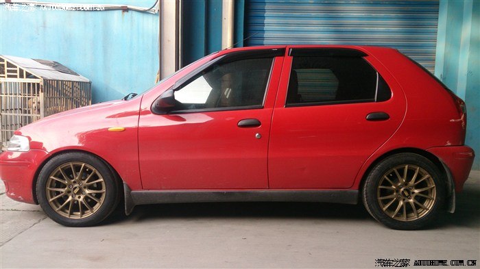 今天接02年派力奥第一件事改轮毂