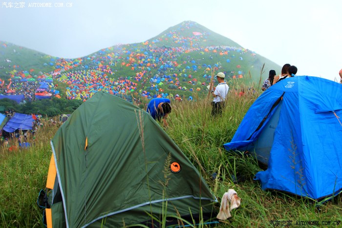 分享崇义前进驴友体验武功山国际帐篷节