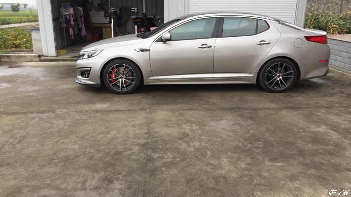 【图】14款lux 轮毂贴膜改装图_起亚k5论坛_汽车之家论坛