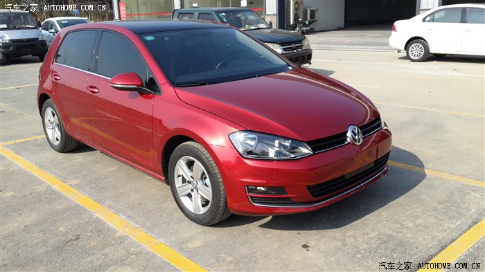 湖北 红色高尔夫7 1.4t提车