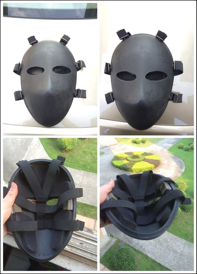 我前天准备捐出来凯夫拉防弹面具(真品非玩具)在香港找端军迷朋友买在