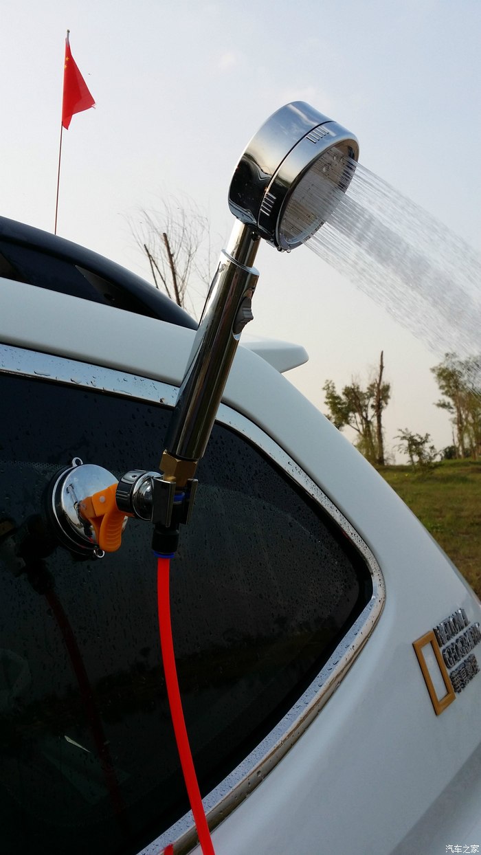 自制车载洗车户外淋浴和户外净水一体神器