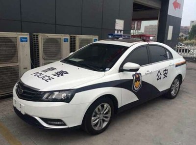 吉利帝豪警车图片