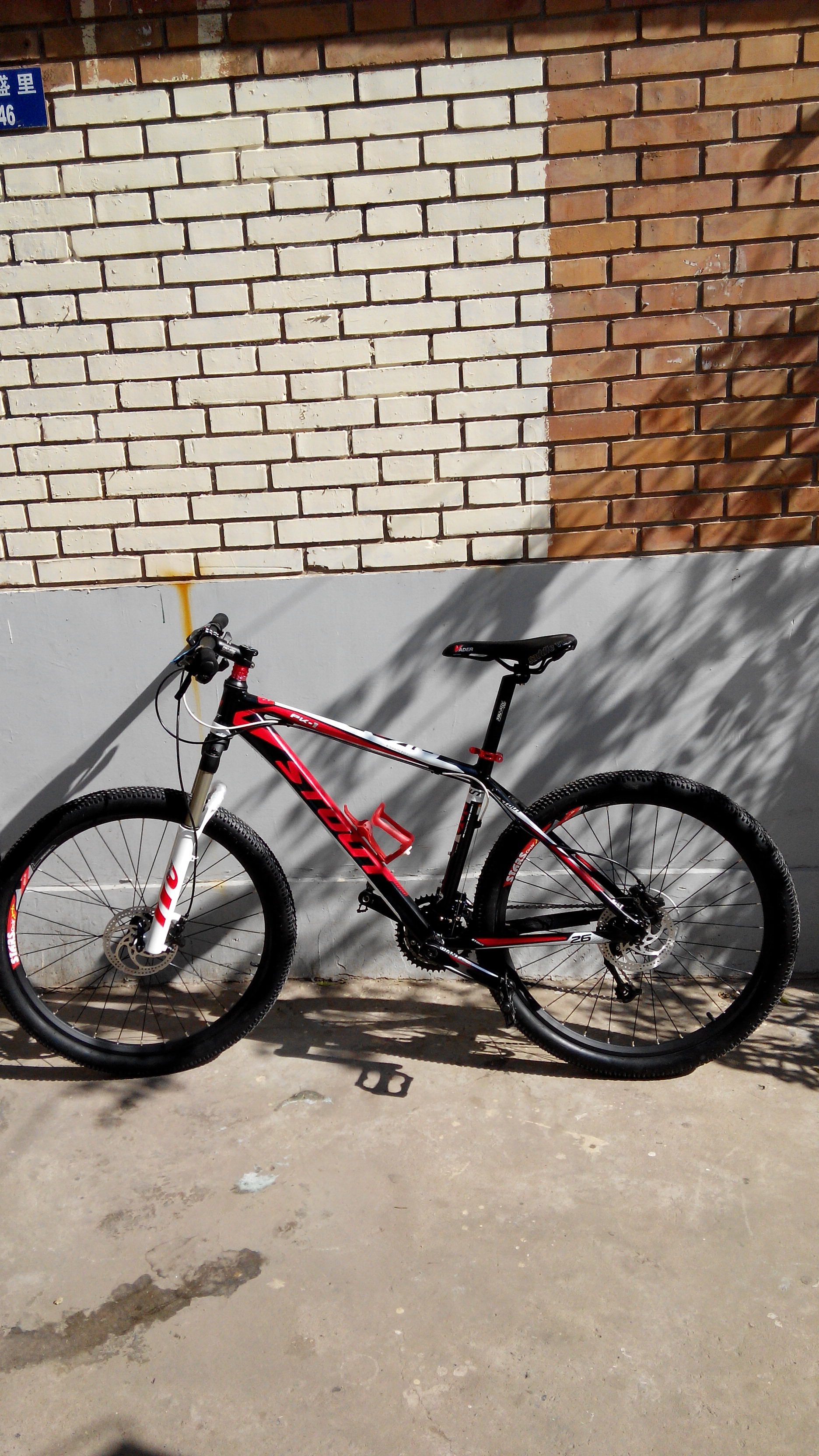 刚刚组装完的城市骑行车!