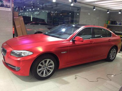 bmw525 stm 亚光电镀红 连宝马的标都变成红色了