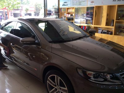 新款cc今天去全车贴膜威固v70 脚垫(京车靓点雷子)