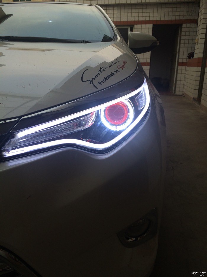 雷凌大灯不够亮啊!