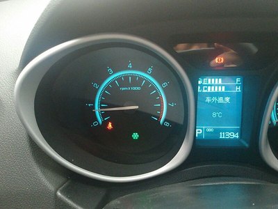 仪表盘上的绿色雪花标志什么意思?