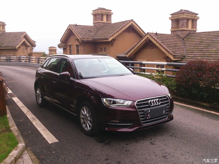 醉人的希纳兹红全新奥迪a3sportback进取海图作业