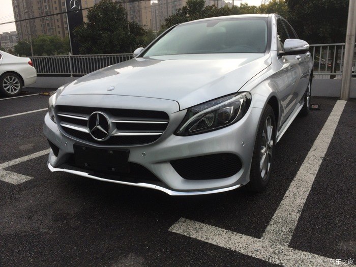 提车了c200l铱银黑内