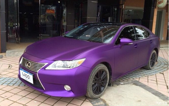 【图】屌爆了吧,爱车刚批紫色战衣_雷克萨斯es论坛_汽车之家论坛