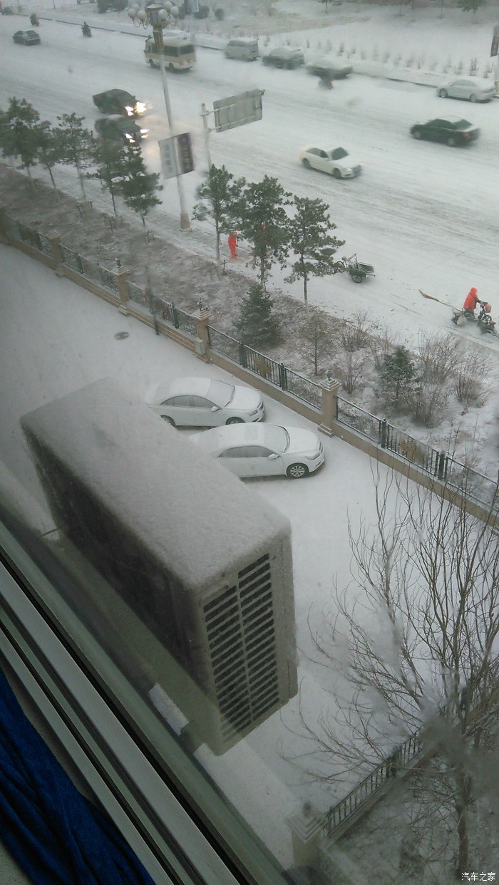 我的家乡辽宁盘锦下雪了