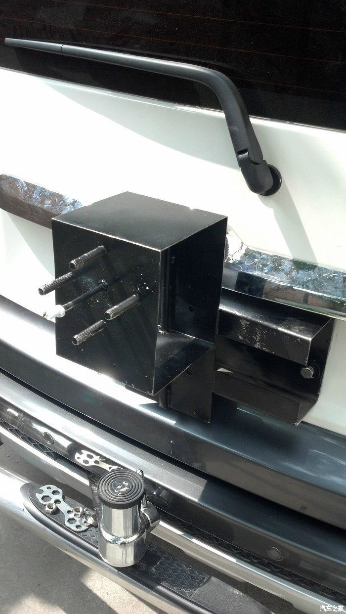 【图】一种制做简易,美观结实的m2后备胎架(有视频)_长城m2论坛_汽车