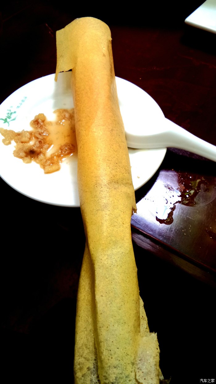 煎饼卷大葱泰安名吃