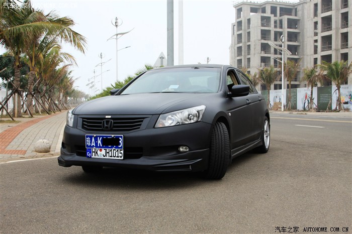 手波亚光黑八代雅阁再次来袭18寸轮圈升级高清大图