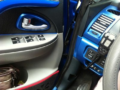 蓝色cx20改装大片 还有女友靓照哦 (求精)_长安cx20论坛_手机汽车之家