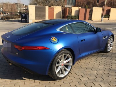 f-type v6s宝石蓝 提车认证.