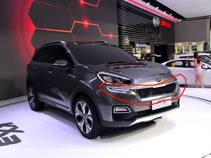 希望起亚kx3设计团队修改前脸方案不改只能淘宝改装了