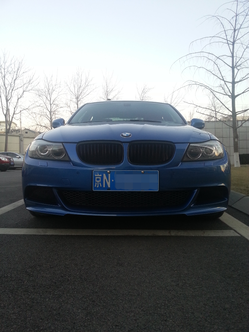 剧透e90lci全车喷漆改色蒙特卡洛蓝