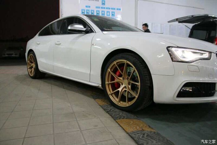【图】s5 rs5 改金色锻造轮毂,数据完美无暇_奥迪a5论坛_汽车之家论坛