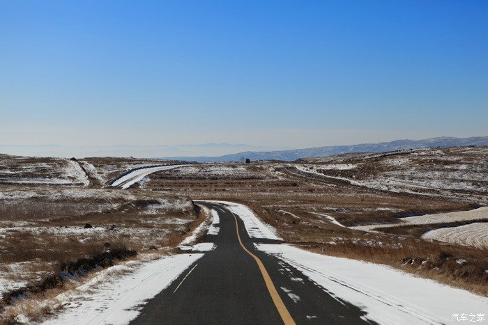 冬游张北草原天路非常非常漂亮可惜不幸遇到车祸了多图