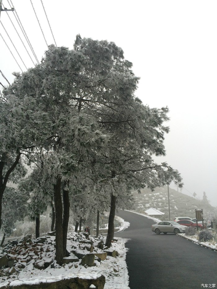 富阳安顶山雪景图片